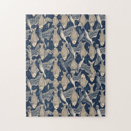 Zen Tessellation "Form is Emptiness" Jigsaw Puzzle ジグソーパズル (縦)