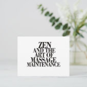 ZEN & The Art of MASSAGE ポストカード (スタンド正面)