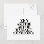 ZEN & The Art of MASSAGE ポストカード (正面/裏面)