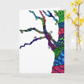 Zen Tree – 誕生日カード カード (黄色い花)