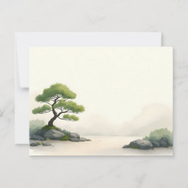 Zen Tree by a Lake ポストカード
