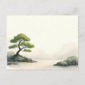 Zen Tree by a Lake ポストカード (正面)