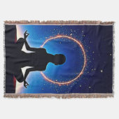Zen Under Stars: Cosmic Meditation スローブランケット (正面)