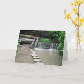 Zen Walk #1 Greeting Card カード (黄色い花)