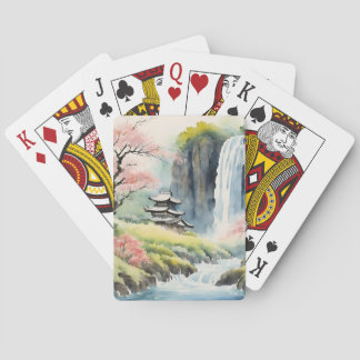 Zen Watercolor House Poker Cards トランプ