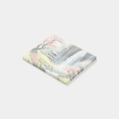 Zen Watercolor House Post-It Note ポストイット (アングル)