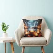 Zen Waterfall & Candles Luxury クッション (椅子)