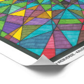 Zen Webverse – 万華鏡のプリント ポスター (角)