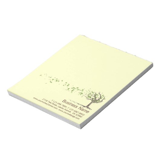 Zen Wind Treeとメモ葉帳 ノートパッド (回転)