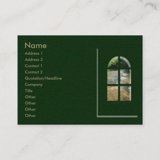 Zen-Windowプロファイルカード 名刺 (正面)