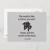 Zen Wisdom - We Get What We Give ポストカード (正面/裏面)