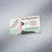 Zen Yogaインストラクター/トレーナー磁気名刺 マグネット名刺 (インサイチュ)