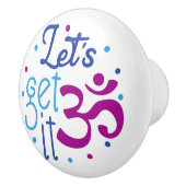 Zen Yoga引用文ブルーパープル セラミックノブ (右)