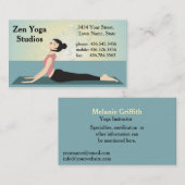 Zen Yoga -インストラクターまたはトレーナー 名刺 (正面/裏面)