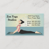 Zen Yoga -インストラクターまたはトレーナー 名刺 (正面)