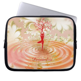 Zen Yoga Tree of Life Personalizationノートパソコン ラップトップスリーブ
