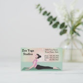 Zen Yoga - ver2 -インストラクターまたはトレーナー 名刺 (スタンド正面)