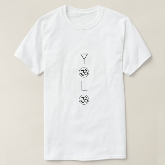 ZEN YOLO OMミニマリスト Tシャツ (デザイン正面)