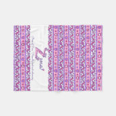 Zena Zパーソナライズされたの名前は子供の毛布を意味する フリースブランケット (正面(横))