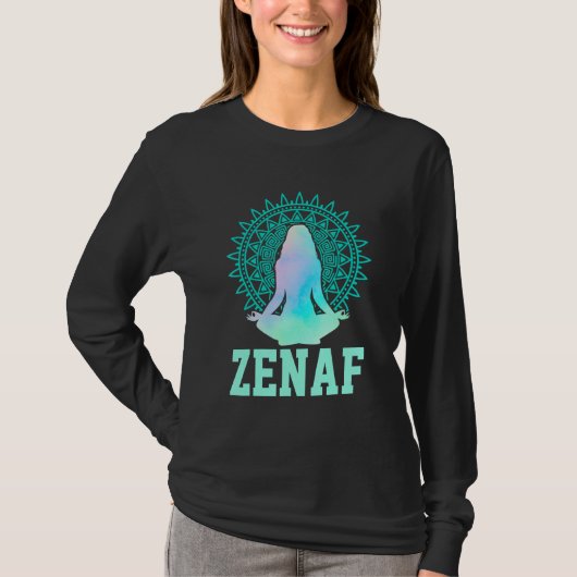 Zenaf Fitness Yoga Instructor Yoga   Exercise Medi Tシャツ (正面)