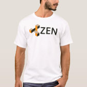 ZenCashの禅の現金ロゴの記号のCryptocurrencyのTシャツ Tシャツ (正面)