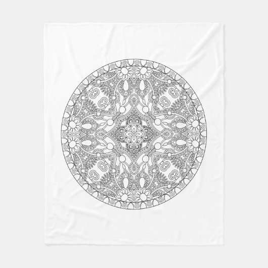 Zendalaのデザイン フリースブランケット (正面)