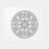 Zendalaのデザイン フリースブランケット (正面(横))