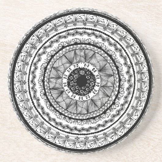 Zendalaの"虚栄心"の砂岩飲み物のコースター コースター (正面)