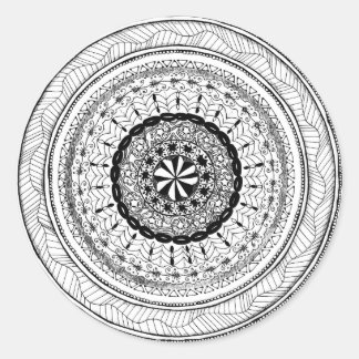 Zendala "Meer"ラウンドステッカー ラウンドシール
