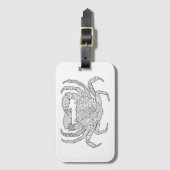 Zendoodleのカニ ラゲッジタグ (正面縦)