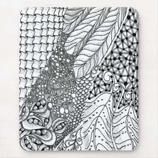 ZenDoodleのマウスのマット マウスパッド (正面)