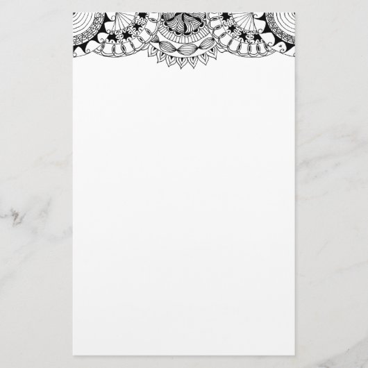 zendoodle mandadalaヘッダー2 便箋 (正面)