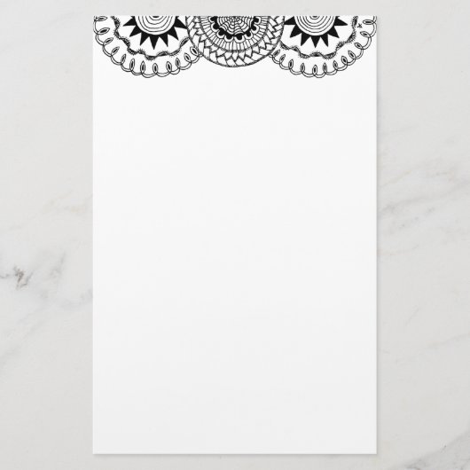 zendoodle mandadalaヘッダー4 便箋 (正面)