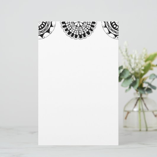 zendoodle mandalan header 3 便箋 (スタンド正面)