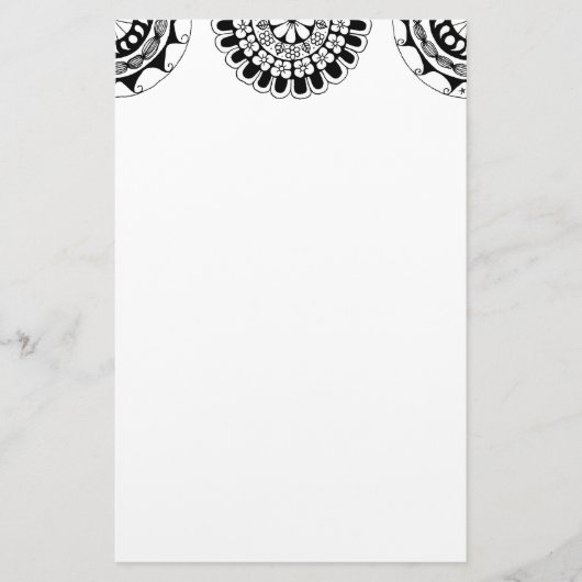 zendoodle mandalan header 3 便箋 (正面)