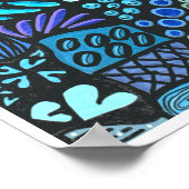 Zendoodle Wandbild "Meer" ポスター (角)