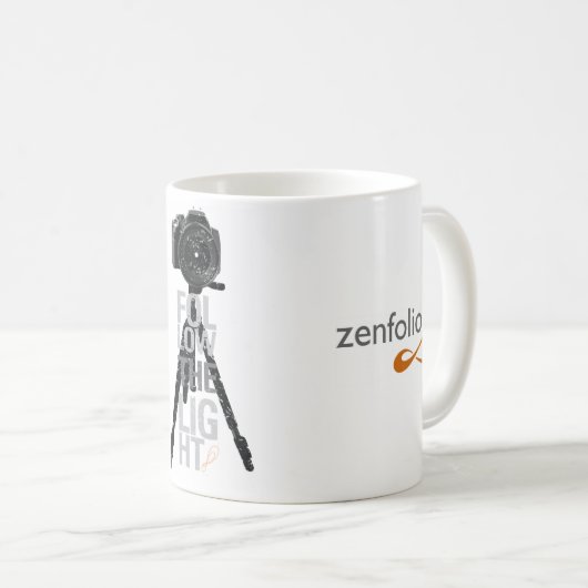 Zenfolioは軽いマグを後を追います コーヒーマグカップ (正面右)