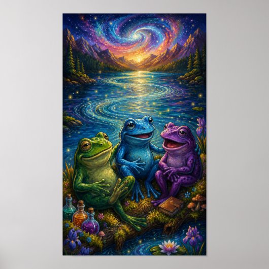 ZenFrogPortrait ポスター (正面)