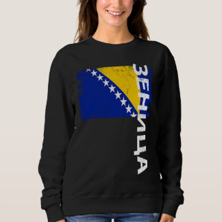 Zenica Bosnia Flag For Bosnian Men Women Kids スウェットシャツ