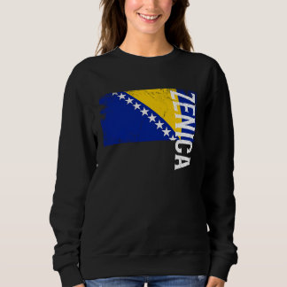 Zenica Bosnia Flag For Bosnian Men Women Kids 1 スウェットシャツ