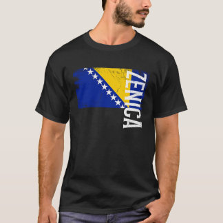 Zenica Bosnia Flag For Bosnian Men Women Kids 1 Tシャツ