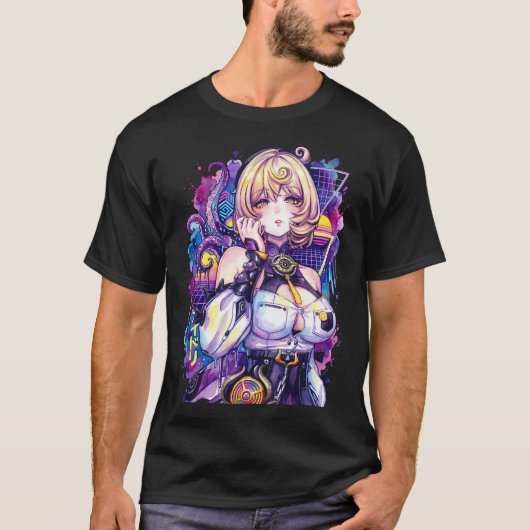Zenless Zone Zero イーダリ ハイリスク HP Burn 蒸気波 Tシャツ (正面)