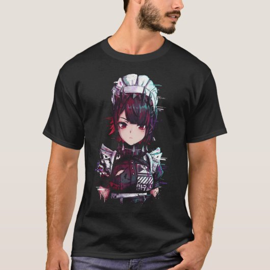 Zenless Zone Zero エレン・ジョー サメのフード付きメイド アイコン Tシャツ (正面)
