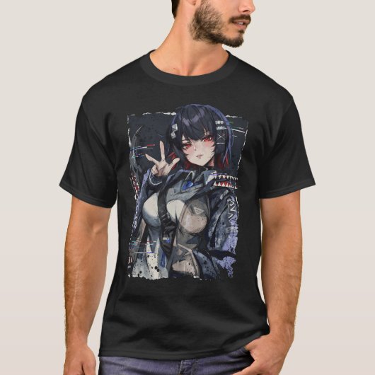 Zenless Zone Zero エレン・ジョー メイド 戦闘ブーツ Tシャツ (正面)