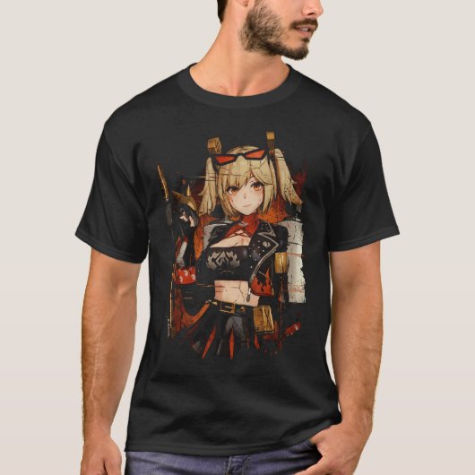Zenless Zone Zero バーニス マッドサイエンティスト バーテンダー Tシャツ (正面)