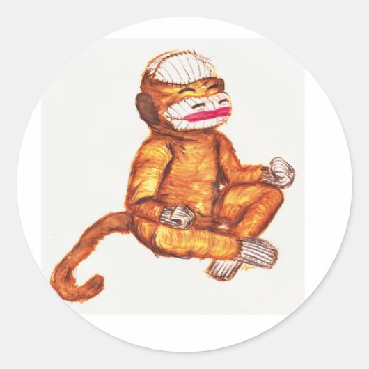 zenmonk5h2oスタンプ ラウンドシール (正面)