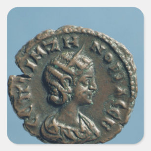 Zenobia、パルミラ遺跡の女王のTetrachm スクエアシール