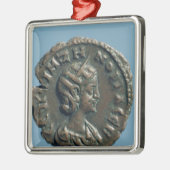 Zenobia、パルミラ遺跡の女王のTetrachm メタルオーナメント (左)