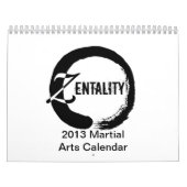 Zentality 2013の武道のテーマのカレンダー カレンダー (カバー)