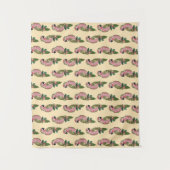 Zentangleのスタイルのオウム タペストリー (正面)